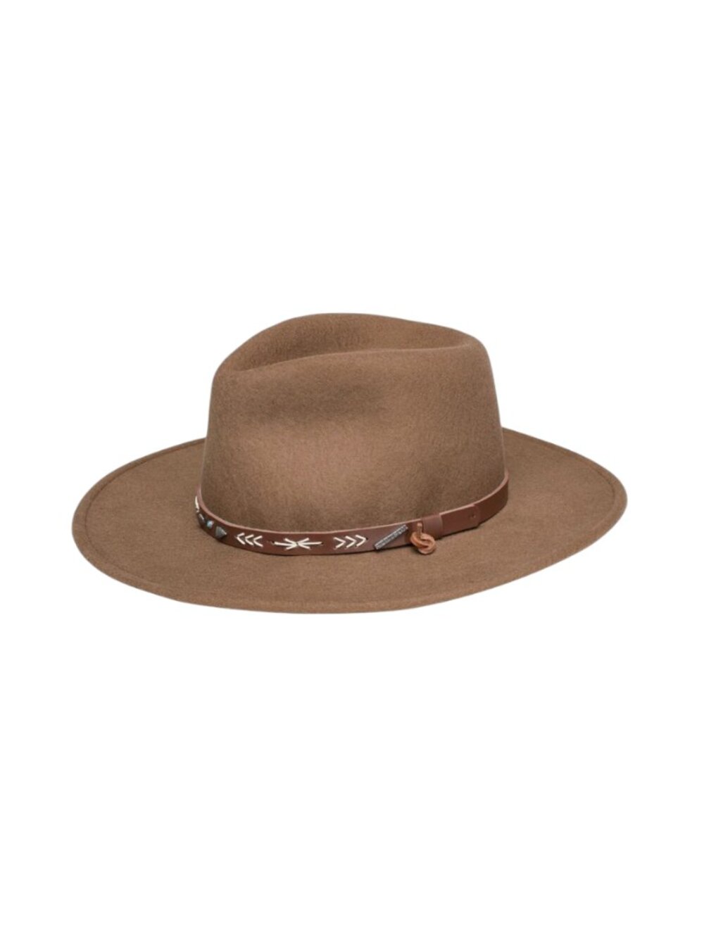 NEW Stetson Santa Fe Felt Hat Womens XL Brown Driftwood Western Cowboy NWOT